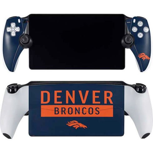 NFL Denver Broncos Blue Performance Series PlayStation Portal Remote Player Skin