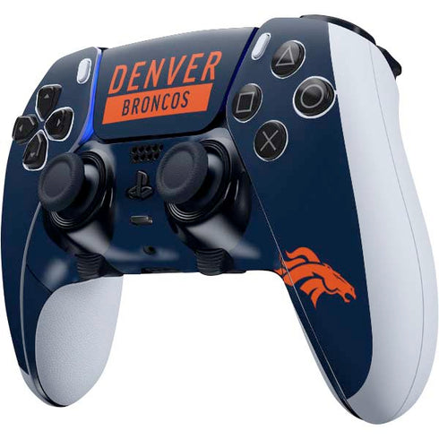 NFL Denver Broncos Blue Performance Series PS5 DualSense Edge Pro Controller Skin