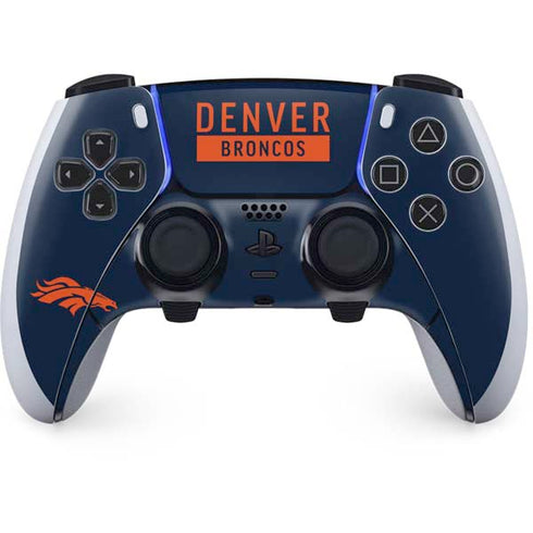NFL Denver Broncos Blue Performance Series PlayStation PS5 Skins