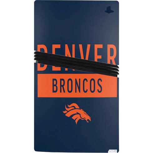 NFL Denver Broncos Blue Performance Series PS5 Pro Bundle Skin