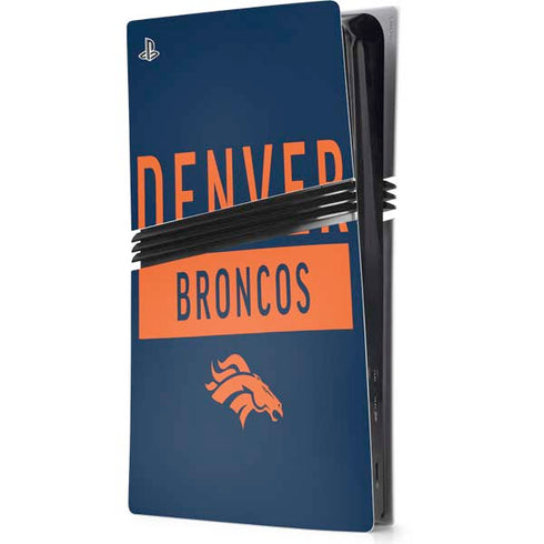NFL Denver Broncos Blue Performance Series PlayStation PS5 Skins