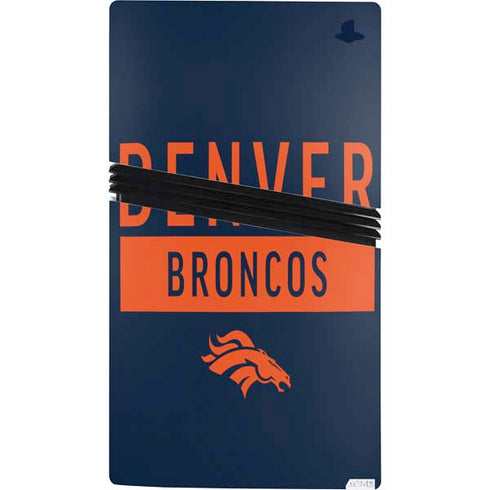 NFL Denver Broncos Blue Performance Series PS5 Pro Console Skin