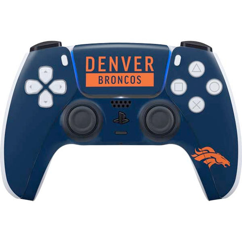 NFL Denver Broncos Blue Performance Series PlayStation PS5 Skins