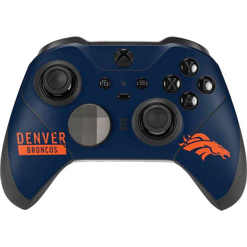 NFL Denver Broncos Blue Performance Series Xbox Elite Wireless Controller Series 2 Skin