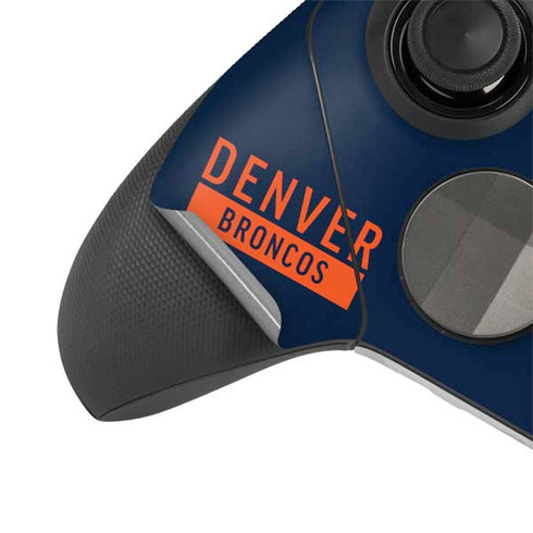 NFL Denver Broncos Blue Performance Series Xbox Elite Wireless Controller Series 2 Skin