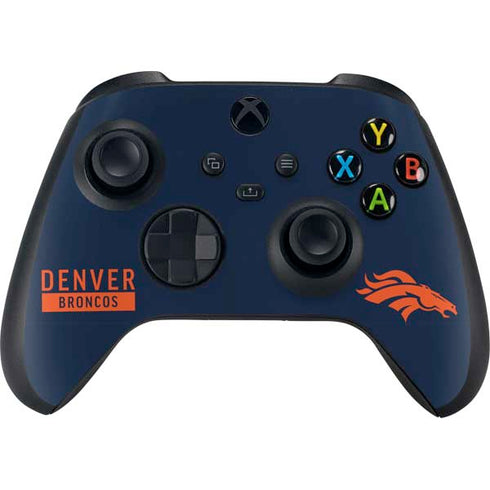 NFL Denver Broncos Blue Performance Series Xbox Series X Bundle Skin