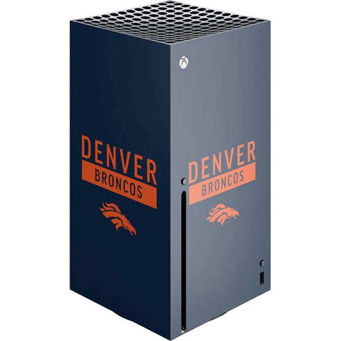 NFL Denver Broncos Blue Performance Series Xbox Series X Skins