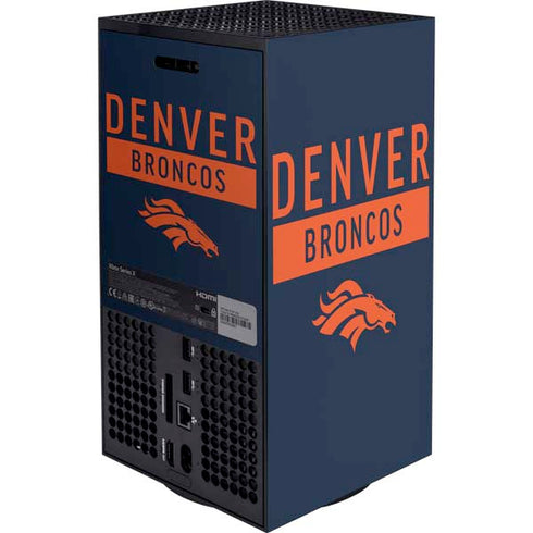 NFL Denver Broncos Blue Performance Series XBox Series X Digital Edition Bundle Skin