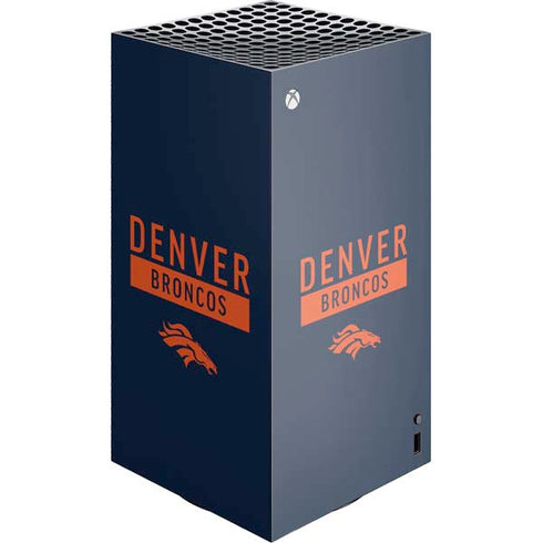 NFL Denver Broncos Blue Performance Series XBox Series X Digital Edition Console Skin