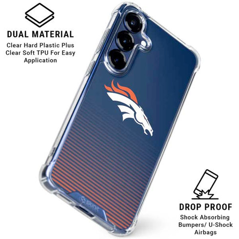 NFL Denver Broncos Breakaway Galaxy S25 Clear Case