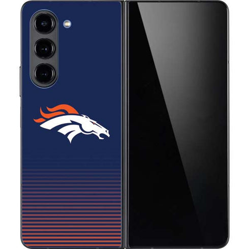 NFL Denver Broncos Breakaway Galaxy Z Fold5 5G Skin
