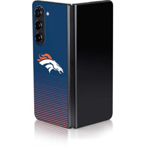 NFL Denver Broncos Breakaway Galaxy Z Fold5 5G Skin