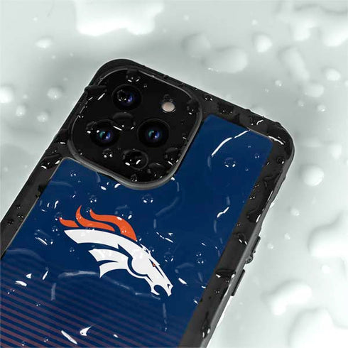 NFL Denver Broncos Breakaway iPhone 15 Pro Waterproof Case