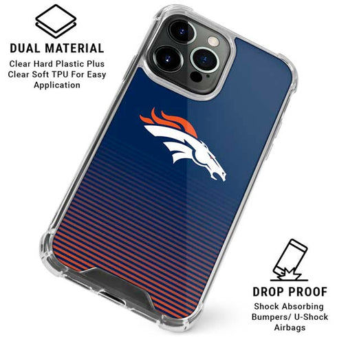 NFL Denver Broncos Breakaway iPhone 16 Pro Clear Case