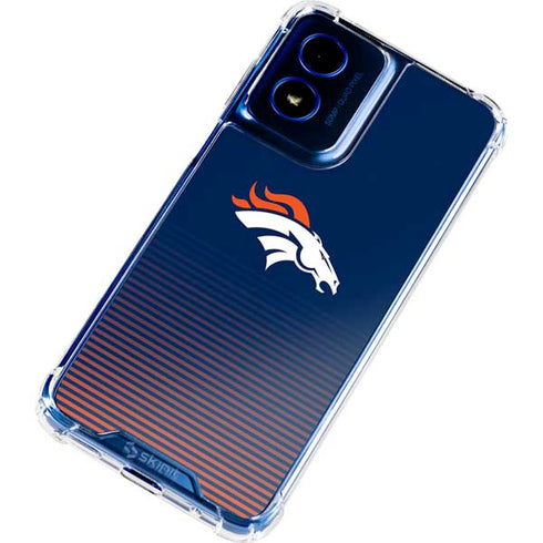 NFL Denver Broncos Breakaway Moto G 5G (2024) Clear Case