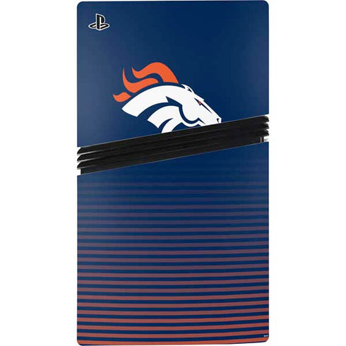 NFL Denver Broncos Breakaway PS5 Pro Disk Console Skin
