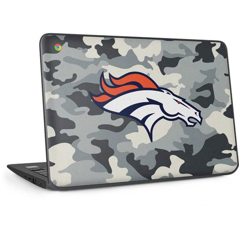 NFL Denver Broncos Camo HP Chromebook Skin