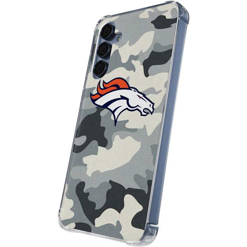 NFL Denver Broncos Camo Galaxy A35 5G Clear Case