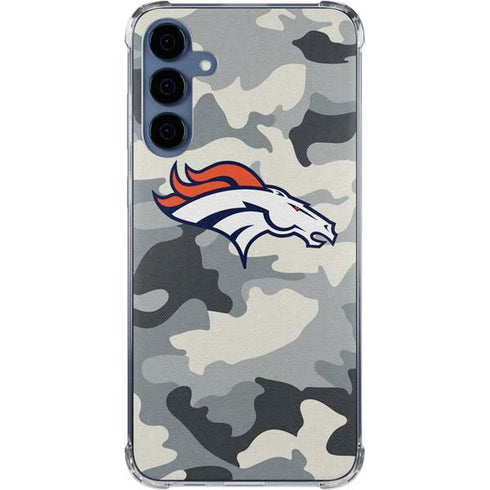 NFL Denver Broncos Camo Galaxy A55 5G Clear Case