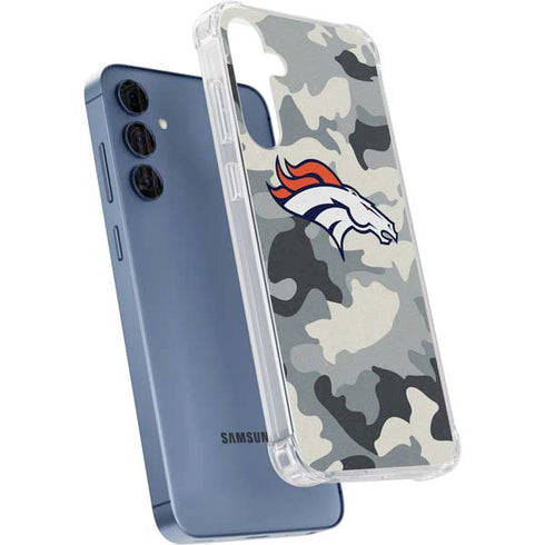 NFL Denver Broncos Camo Galaxy A55 5G Clear Case
