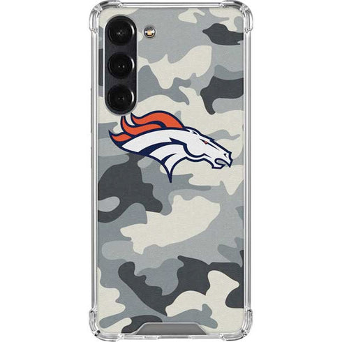 NFL Denver Broncos Camo Galaxy S24 FE Clear Case