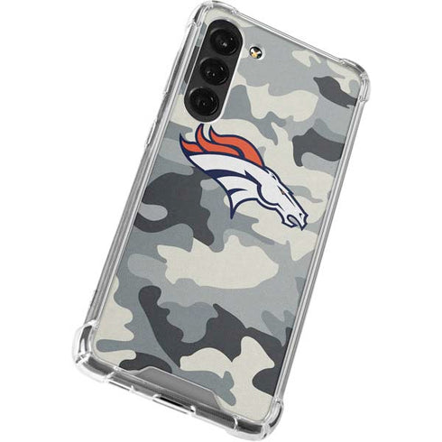 NFL Denver Broncos Camo Galaxy S24 FE Clear Case
