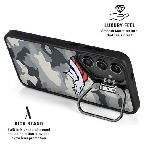 NFL Denver Broncos Camo Galaxy S25 Kickstand Case