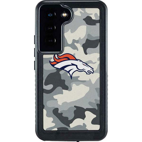 NFL Denver Broncos Camo Galaxy S24 Waterproof Case
