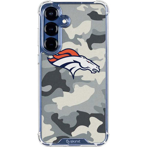 NFL Denver Broncos Camo Galaxy S25 Plus Clear Case