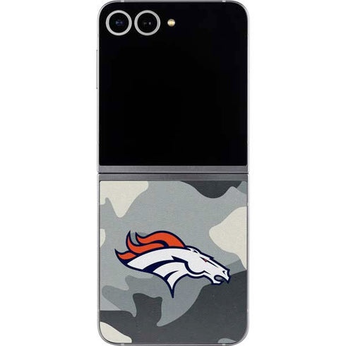 NFL Denver Broncos Camo Galaxy Z Flip6 Skin