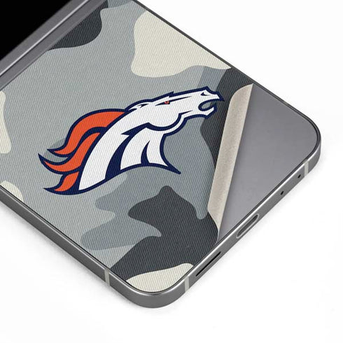 NFL Denver Broncos Camo Galaxy Z Flip6 Skin