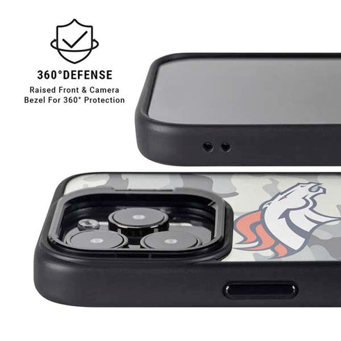 NFL Denver Broncos Camo iPhone 13 Pro Kickstand Case