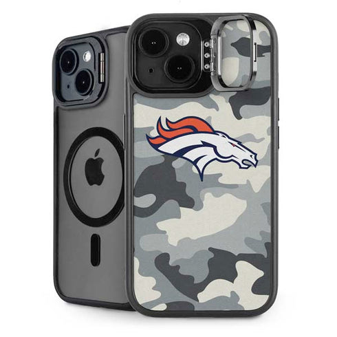 NFL Denver Broncos Camo iPhone 14 Plus Kickstand Case