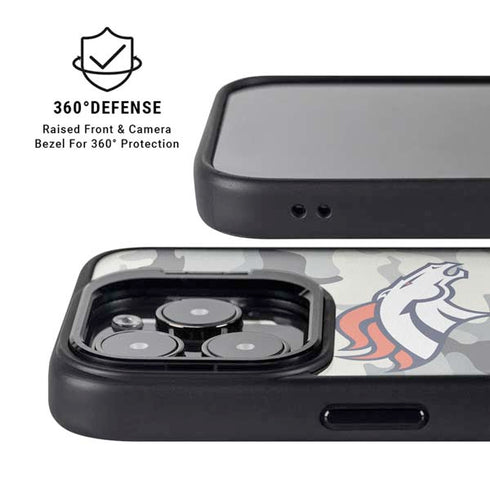 NFL Denver Broncos Camo iPhone 14 Pro Max Kickstand Case