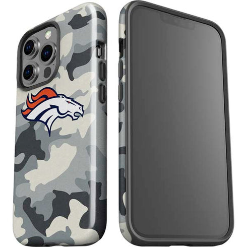 NFL Denver Broncos Camo iPhone 15 Pro Impact Case
