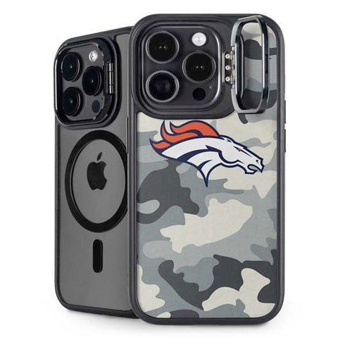 NFL Denver Broncos Camo iPhone 15 Pro Kickstand Case
