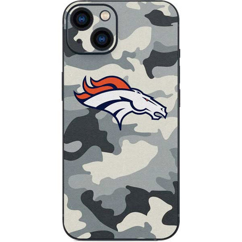 NFL Denver Broncos Camo iPhone 15 Skin
