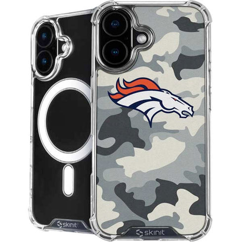 NFL Denver Broncos Camo iPhone 16 MagSafe Case