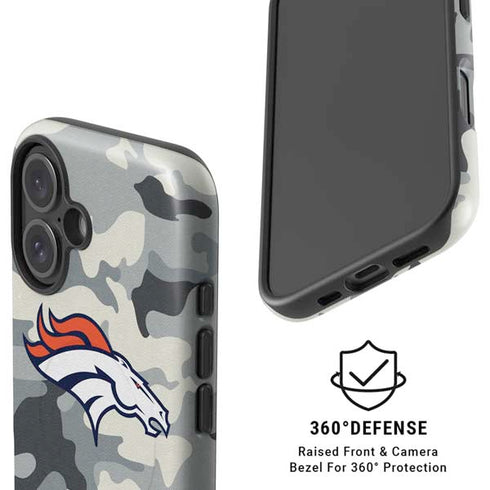 NFL Denver Broncos Camo iPhone 16 Magsafe Impact Case