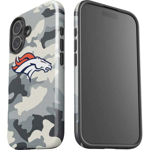 NFL Denver Broncos Camo iPhone 16 Plus Impact Case