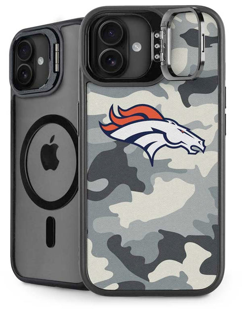 NFL Denver Broncos Camo iPhone 16 Plus Kickstand Case