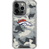 NFL Denver Broncos Camo iPhone 16 Pro Clear Case