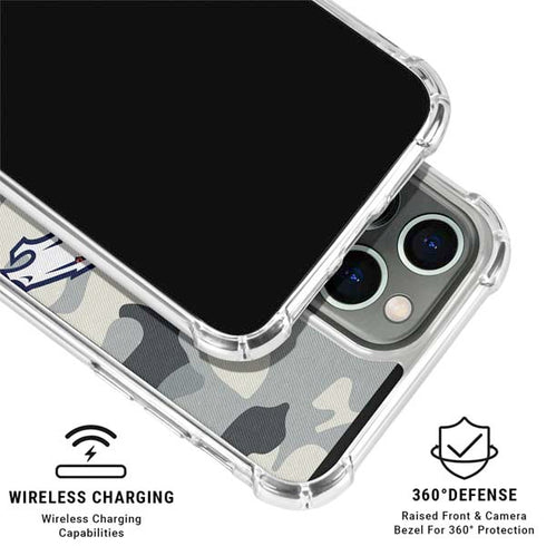 NFL Denver Broncos Camo iPhone 16 Pro Clear Case