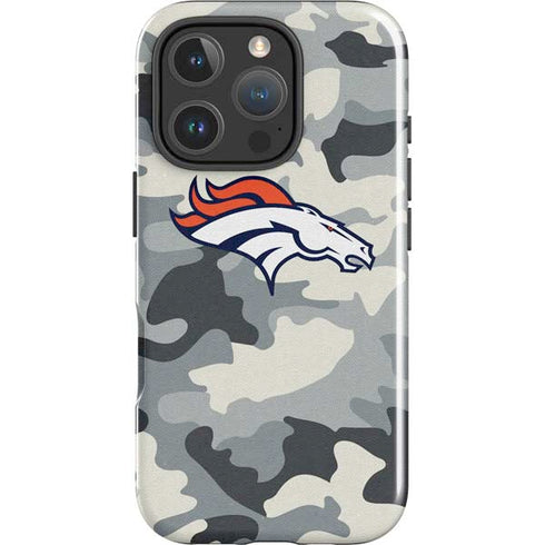 NFL Denver Broncos Camo iPhone 16 Pro Impact Case