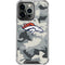 NFL Denver Broncos Camo iPhone 16 Pro Max Clear Case