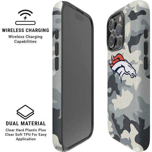 NFL Denver Broncos Camo iPhone 16 Pro Max Magsafe Impact Case