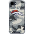 NFL Denver Broncos Camo iPhone 16e Clear Case