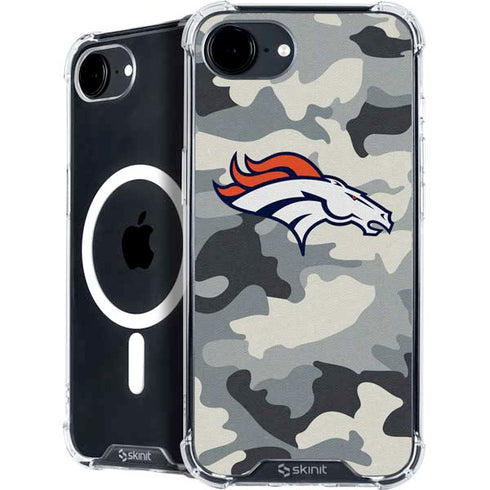 NFL Denver Broncos Camo iPhone 16e MagSafe Case