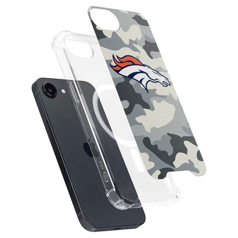NFL Denver Broncos Camo iPhone 16e MagSafe Case