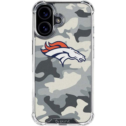 NFL Denver Broncos Camo iPhone 17 Clear Case
